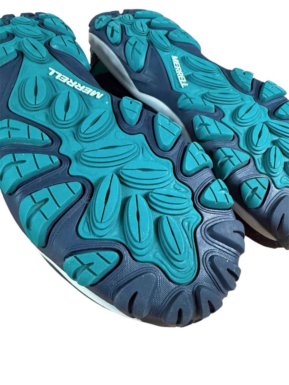Merrell Accentor 3 WP Waterproof Hiking Shoes Teal / Navy / Blue Like New in Box - Picture 6 of 14